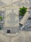 Ivory Mist Regal Embroidered Suit Set