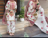 Premium Satin Silk Printed Suit with Designer Dupatta