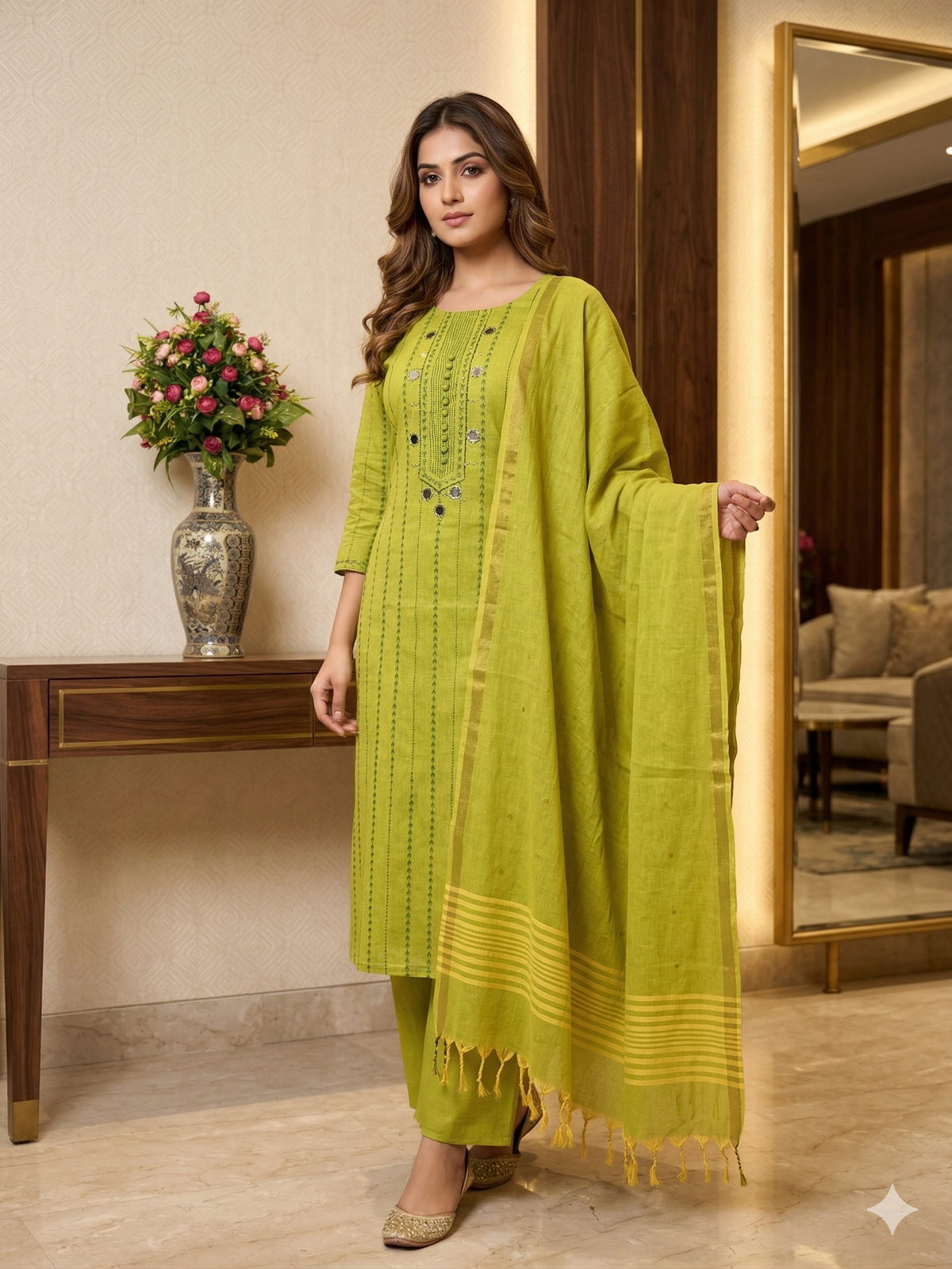 Handloom Fabric Suit